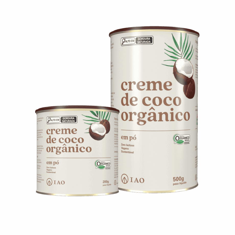 Creme de coco orgânico em pó