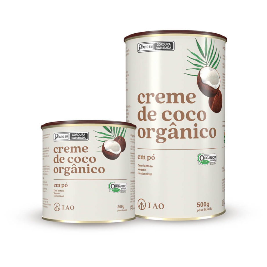 Creme de coco orgânico em pó
